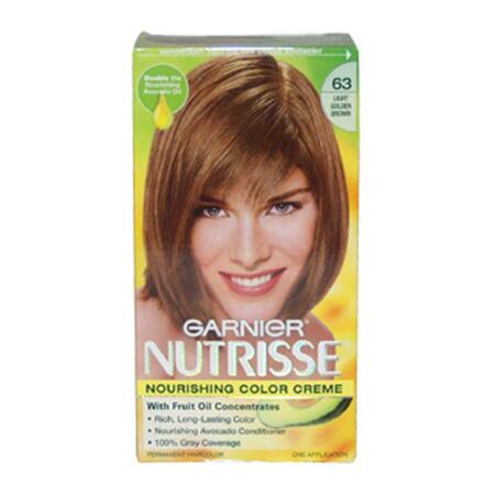 GARNIER Nutrisse Nourishing Color Creme No.63 Light Golden Brown - 1 Application - Hair Color U-HC-1971